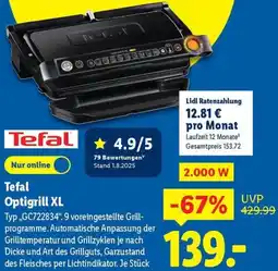Lidl Tefal Optigrill XL Angebot