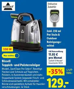 Lidl Bissell Teppich- und Polsterreiniger Angebot