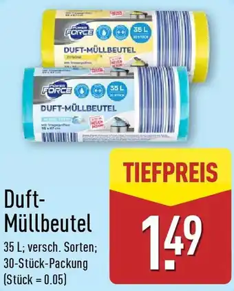 Aldi Nord Power Force Duft Müllbeutel Angebot