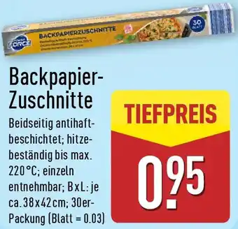 Aldi Nord Power Force Backpapier Zuschnitte Angebot