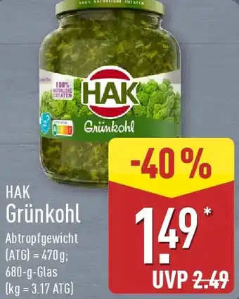 Aldi Nord HAK Grünkohl Angebot