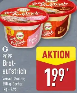 Aldi Nord POPP Brotaufstrich Angebot
