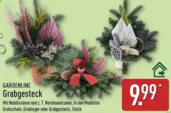 Aldi Nord GARDENLINE Grabgesteck Angebot