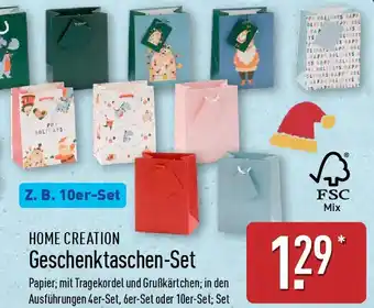 Aldi Nord HOME CREATION Geschenktaschen-Set Angebot