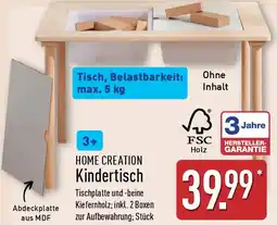 Aldi Nord HOME CREATION Kindertisch Angebot