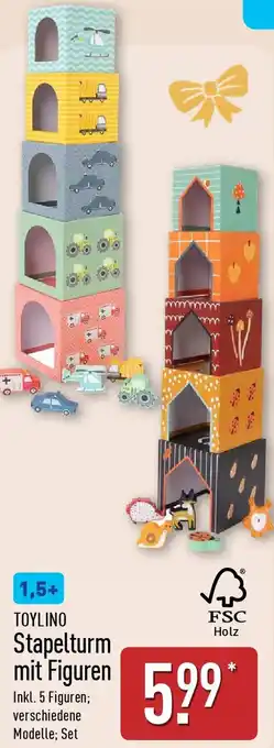 Aldi Nord TOYLINO Stapelturm mit Figuren Angebot