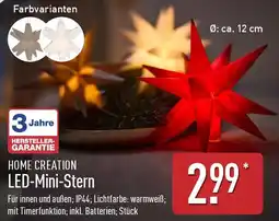 Aldi Nord HOME CREATION LED-Mini-Stern Angebot