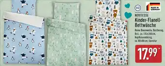 Aldi Nord NOVITESSE Kinder-Flanell Bettwäsche Angebot