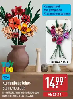 Aldi Nord TOY LINO Klemmbausteine Blumenstrauß Angebot