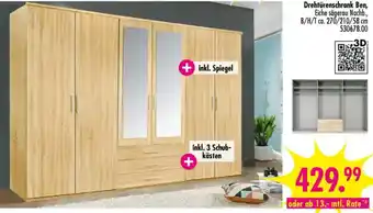 Möbel Boss Drehtürenschrank Ben Angebot