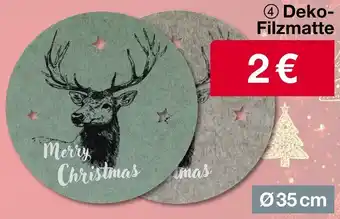 Woolworth Deko Filzmatte Angebot