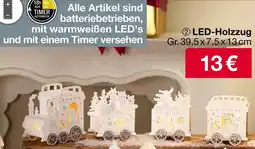 Woolworth LED-Holzzug Angebot