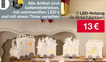 Woolworth LED-Holzzug Angebot