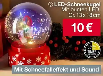 Woolworth LED-Schneekugel Angebot