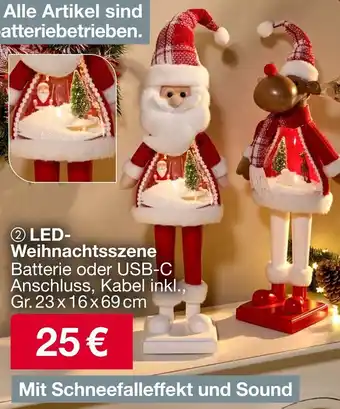 Woolworth LED Weihnachtsszene Angebot