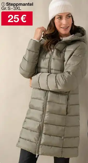 Woolworth Steppmantel Angebot