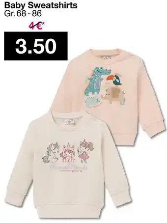 Woolworth Baby Sweatshirts Angebot