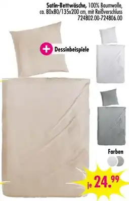 Möbel Boss Satin-Bettwäsche Angebot
