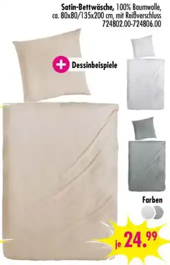 Möbel Boss Satin-Bettwäsche Angebot
