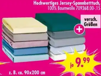 Möbel Boss Hochwertiges Jersey-Spannbetttuch Angebot