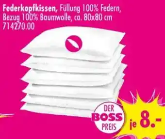 Möbel Boss Federkopfkissen Angebot
