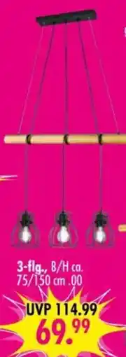 Möbel Boss Pendelleuchte 3-flg. Angebot