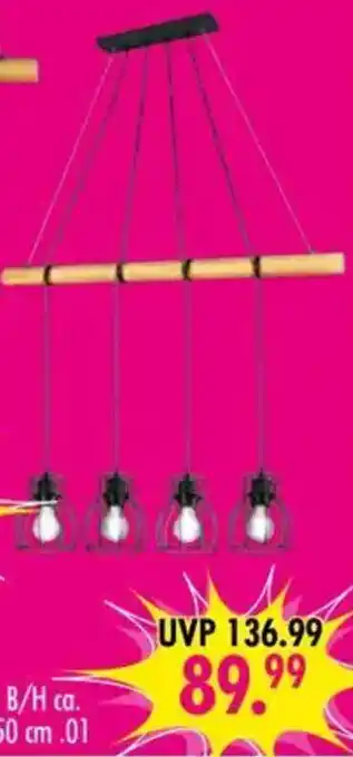 Möbel Boss Pendelleuchte 4-flg. Angebot