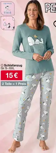 Woolworth PEANUTS Schlafanzug Angebot
