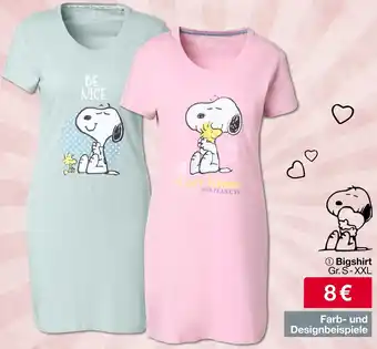 Woolworth PEANUTS Bigshirt Angebot