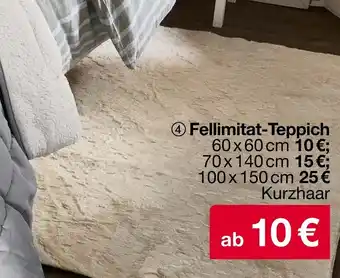 Woolworth Fellimitat-Teppich Angebot