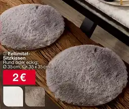 Woolworth Fellimitat Sitzkissen Angebot