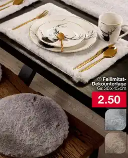 Woolworth Fellimitat Dekounterlage Angebot