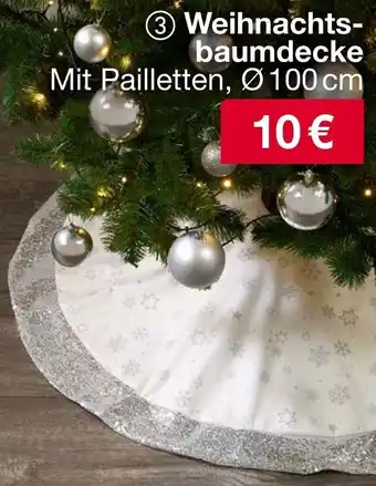 Woolworth Weihnachtsbaumdecke Angebot