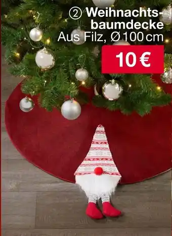 Woolworth Weihnachtsbaumdecke Angebot