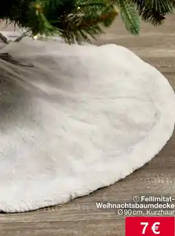Woolworth Fellimitat Weihnachtsbaumdecke Angebot