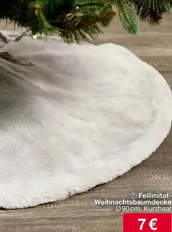 Woolworth Fellimitat Weihnachtsbaumdecke Angebot