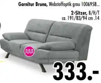 Möbel Boss Garnitur Bruno, 2-Sitzer Angebot