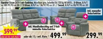 Möbel Boss Garnitur Essen 3-2-1 mit Funktion Angebot