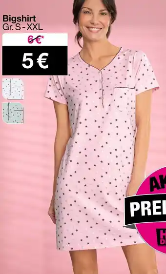 Woolworth Bigshirt Angebot