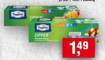 Handelshof Toppits Zipper Beutel Angebot