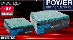 Woolworth W-ENERGY Zink-Kohle Batterien Angebot