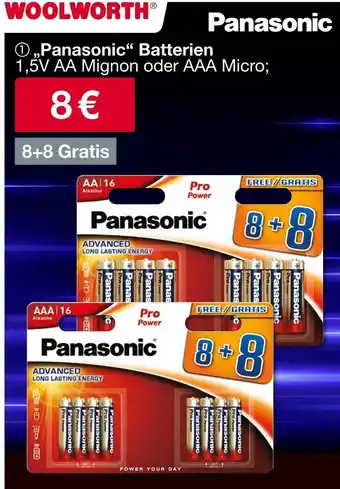 Woolworth Panasonic Batterien Angebot