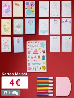 Woolworth Karten Malset Angebot