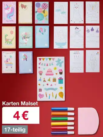 Woolworth Karten Malset Angebot