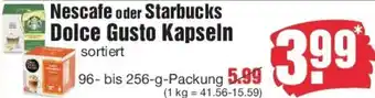 Edeka Nescafe oder Starbucks Dolce Gusto Kapseln Angebot