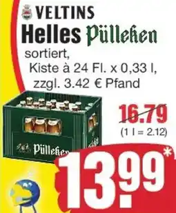 Edeka VELTINS Helles Pülleken Angebot