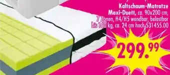 Möbel Boss Kaltschaum-Matratze Maxi-Duett Angebot