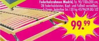 Möbel Boss Federholzrahmen Madrid Angebot