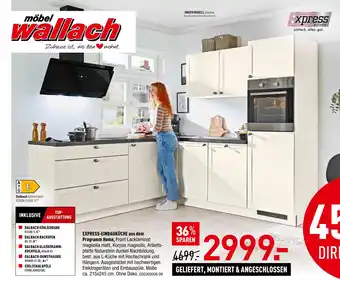 Möbel Wallach Express küchen express-einbauküche aus dem programm home Angebot