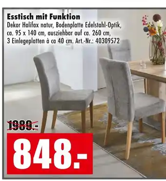 Möbel Mahler Esstisch mit funktion Angebot